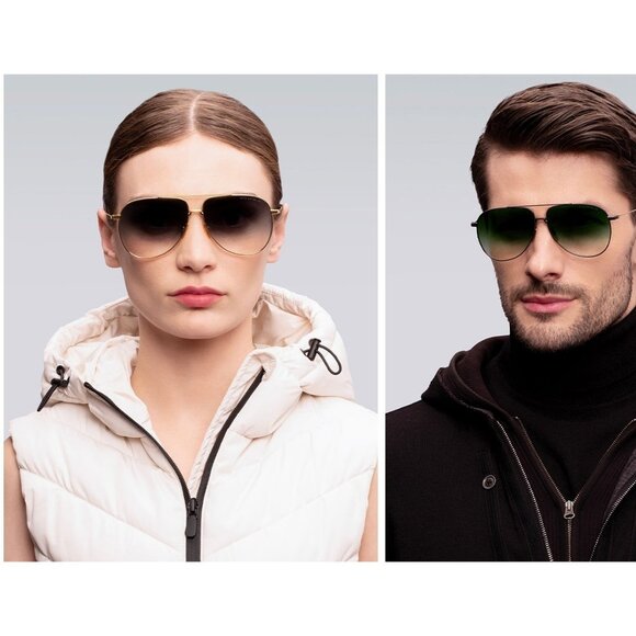 New DITA Artoa 92 Silver Aviator DTS 160 02 Sunglasses Women - Picture 4 of 5